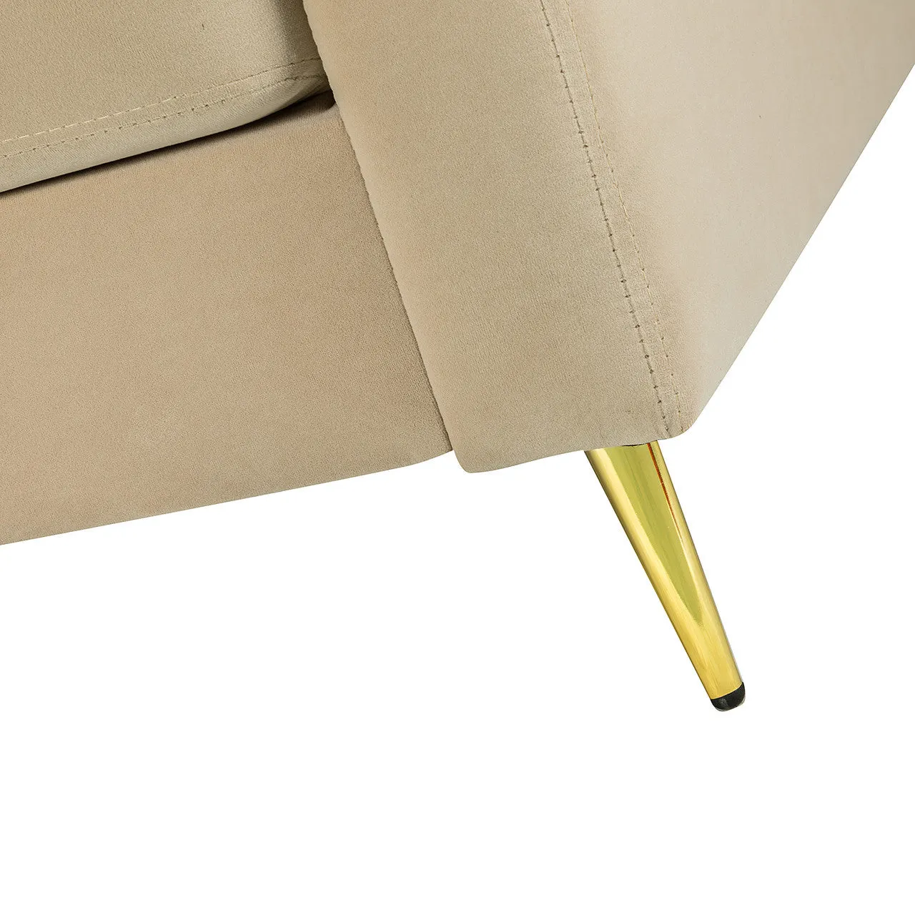 Luxe Metal Club Chair