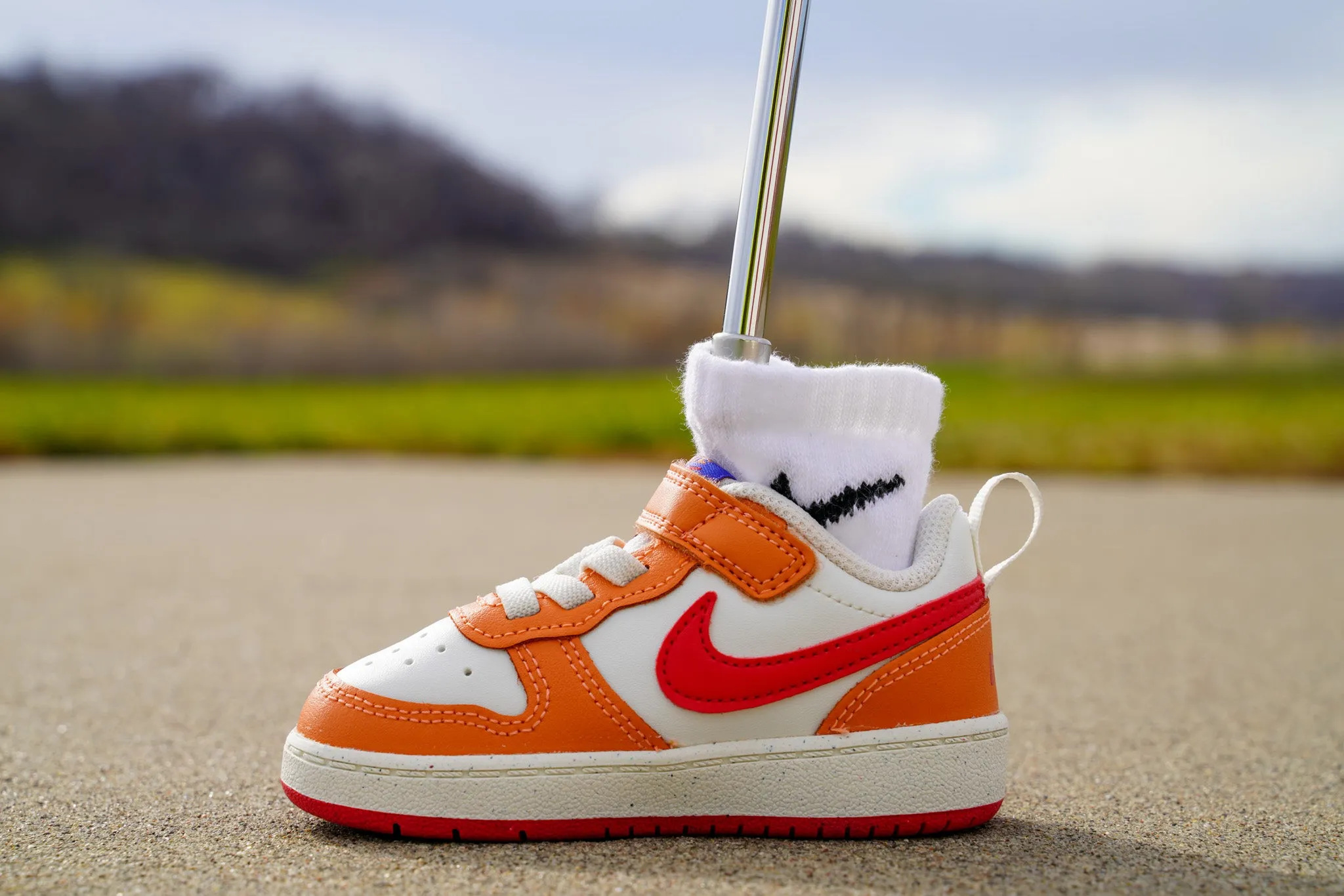 Nike Court Borough Low 2 [HOT CURRY ROYAL] Standing Sneaker Putter Cover