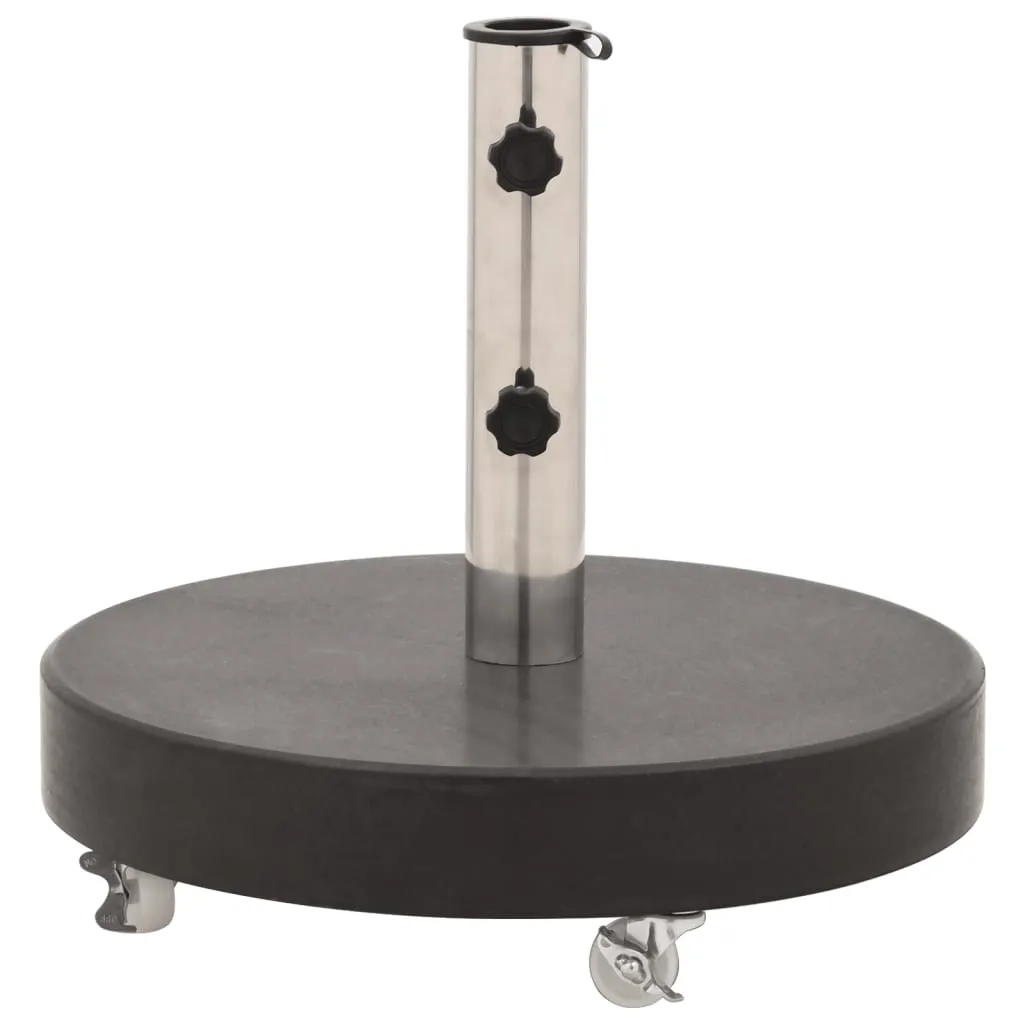 Parasol Base Granite 30 kg Round Black