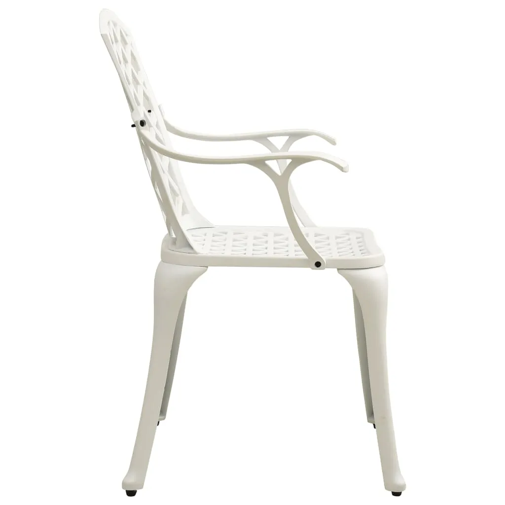 Patio Chairs Outdoor Garden Dining Seat Furniture 6 Pcs Cast Aluminum