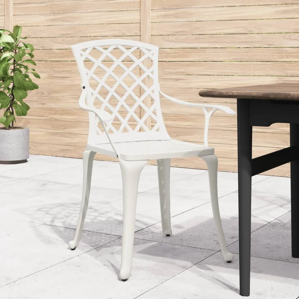 Patio Chairs Outdoor Garden Dining Seat Furniture 6 Pcs Cast Aluminum