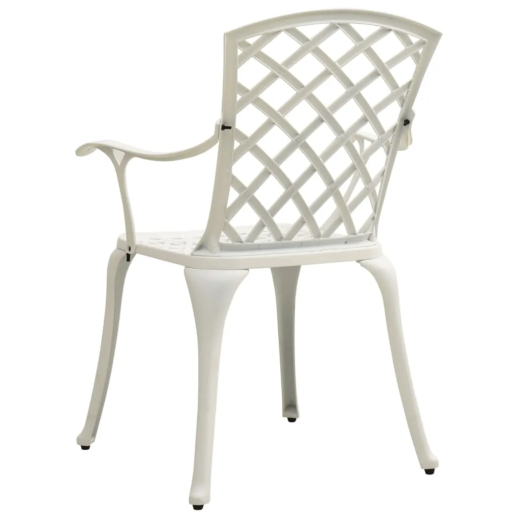 Patio Chairs Outdoor Garden Dining Seat Furniture 6 Pcs Cast Aluminum
