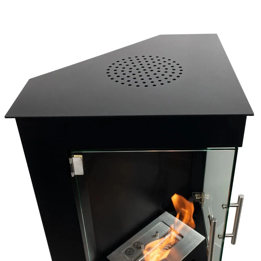 Scandi-Flame Alaska Bioethanol Corner Stove with Double Doors