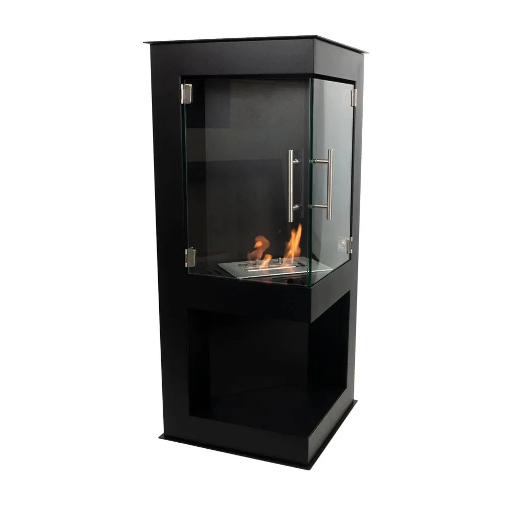 Scandi-Flame Alaska Bioethanol Corner Stove with Double Doors