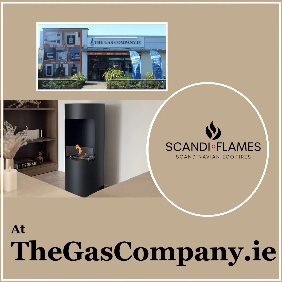 Scandi-Flame Boston Bioethanol Stove