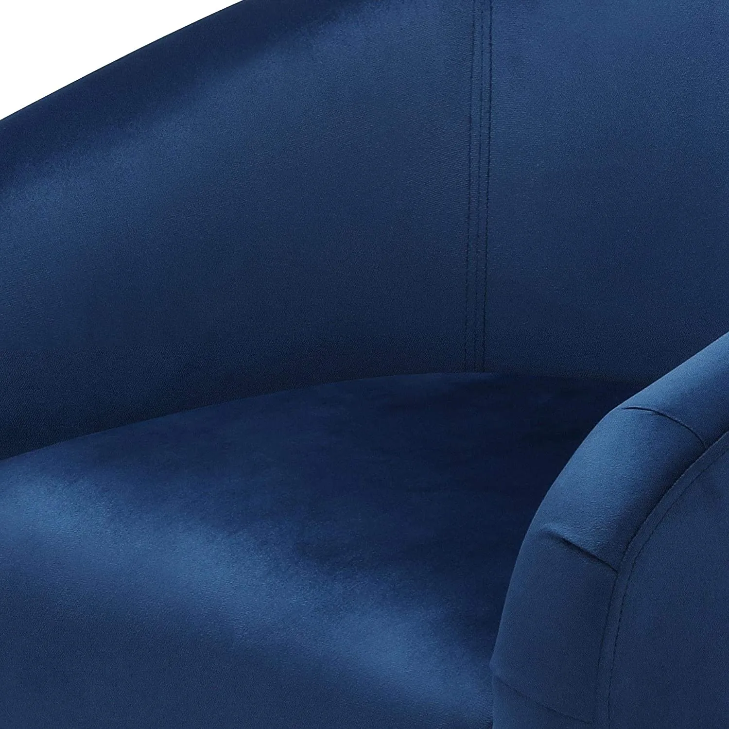 Set of 2 Barrel Velvet Accent Chair  Upholstered