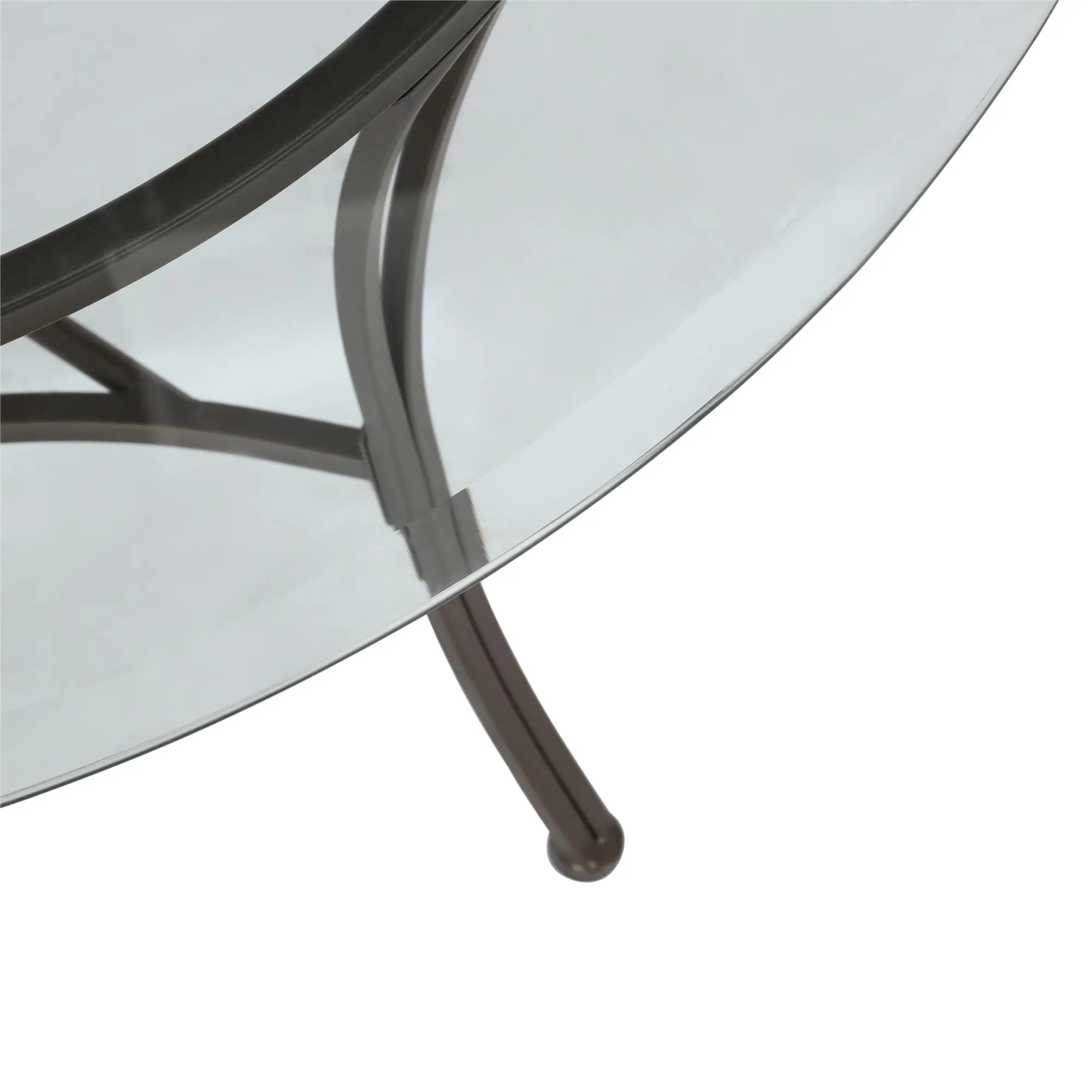 Snowdon 5-Piece Glass Top Dining Set