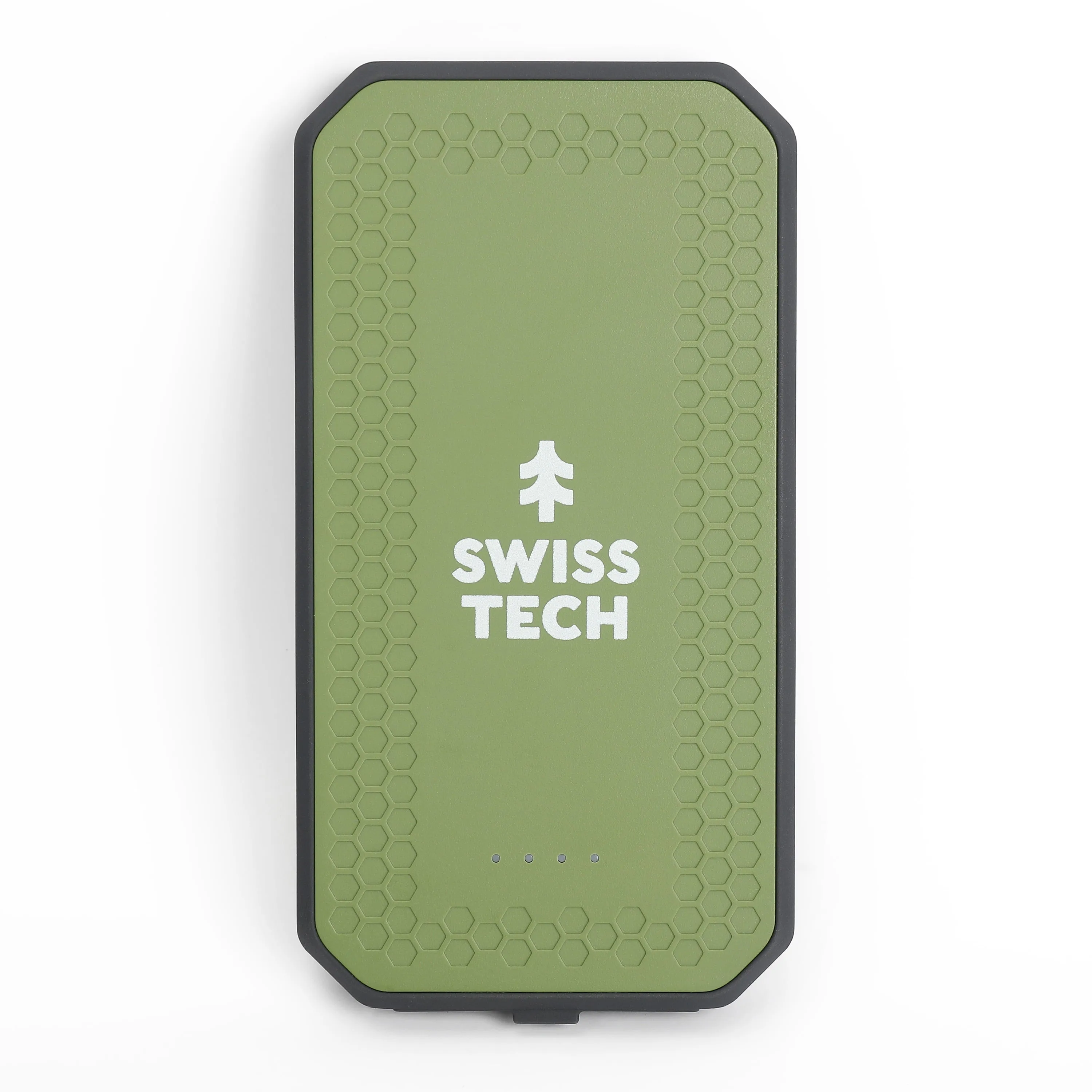 Swiss Tech Antreiben 10K MAH Portable Power Bank with Dual USB C/A, Weatherproof and Drop Resistant