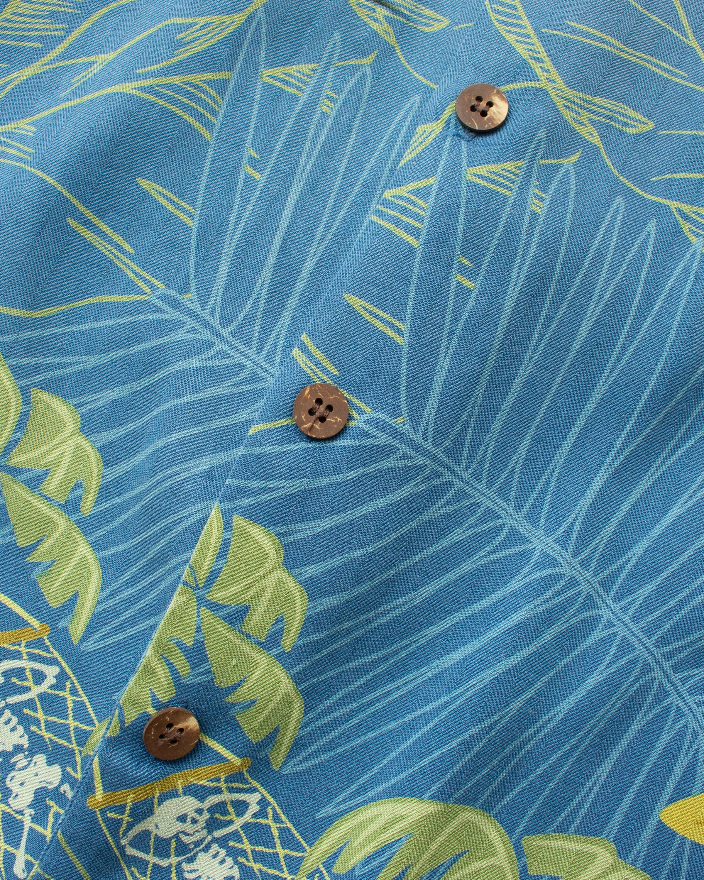 Vintage 90's Greatful Dead by David Carey Short Sleeved Silk Hawaiian Shirt