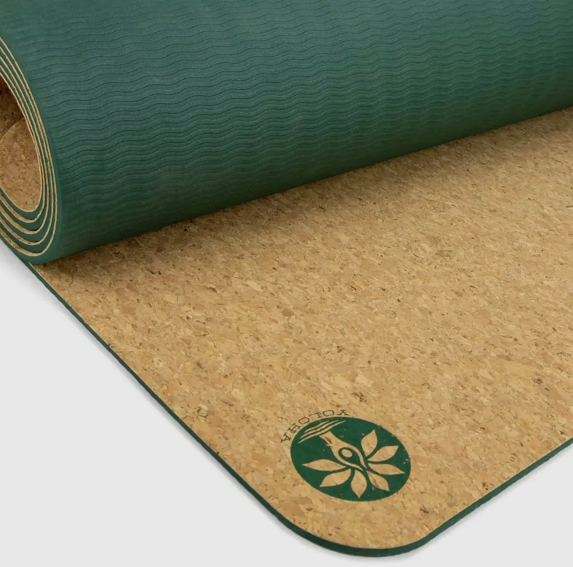 Yoloha Tropical Vibes Aura Cork Yoga Mat