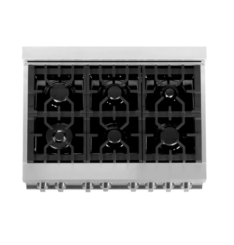 ZLINE 36" Professional Stainless Steel 4.6 CU.FT. 6 Gas Burner/Electric Oven Range (RA36)
