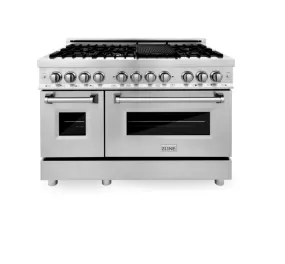 ZLINE 48" Professional Stainless Steel 6.0 CU.FT. 7 Gas Burner/Electric Oven Range (RA48)